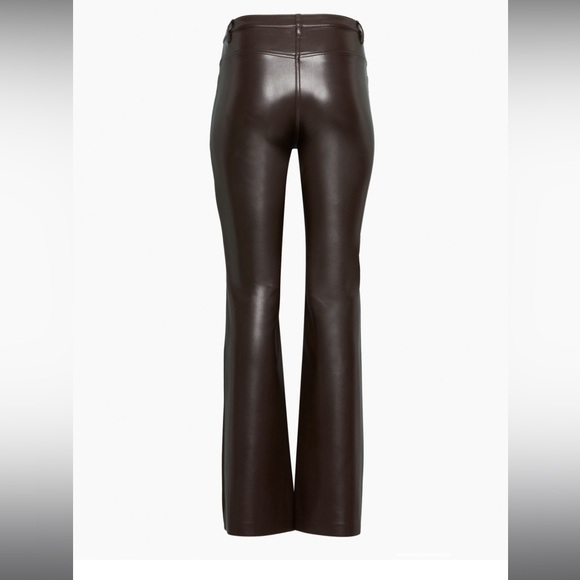 Aritzia Beatrix Pant in Mocha Brown - Vegan Leather (Regular length) - Picture 6 of 10